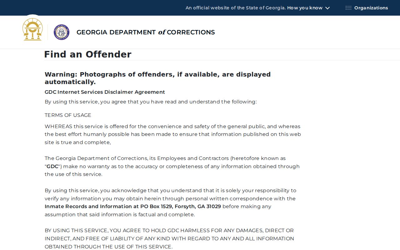 GDC offender search for custody after a Berrien County arrest