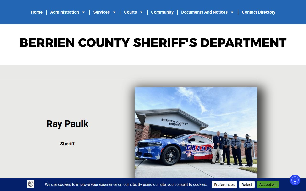 Berrien County sheriff office criminal history source