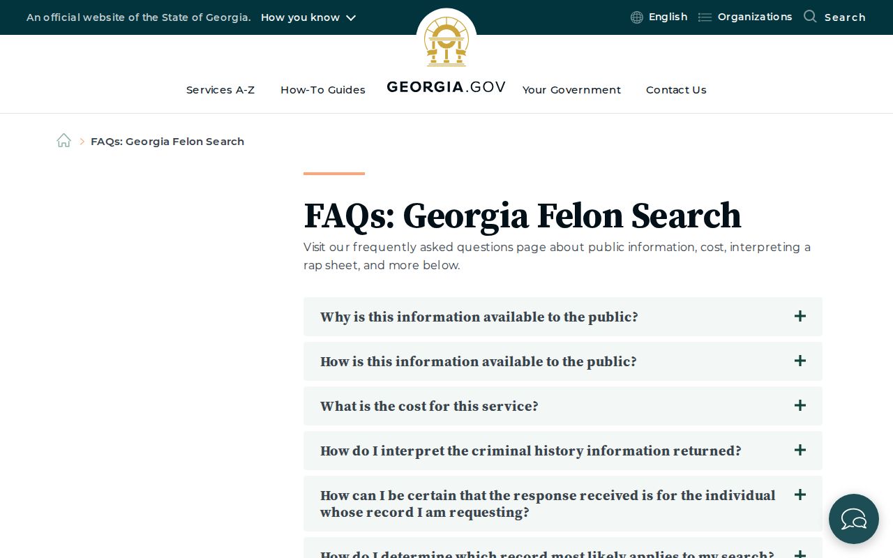 Georgia Felon Search FAQ for Enigma criminal record checks