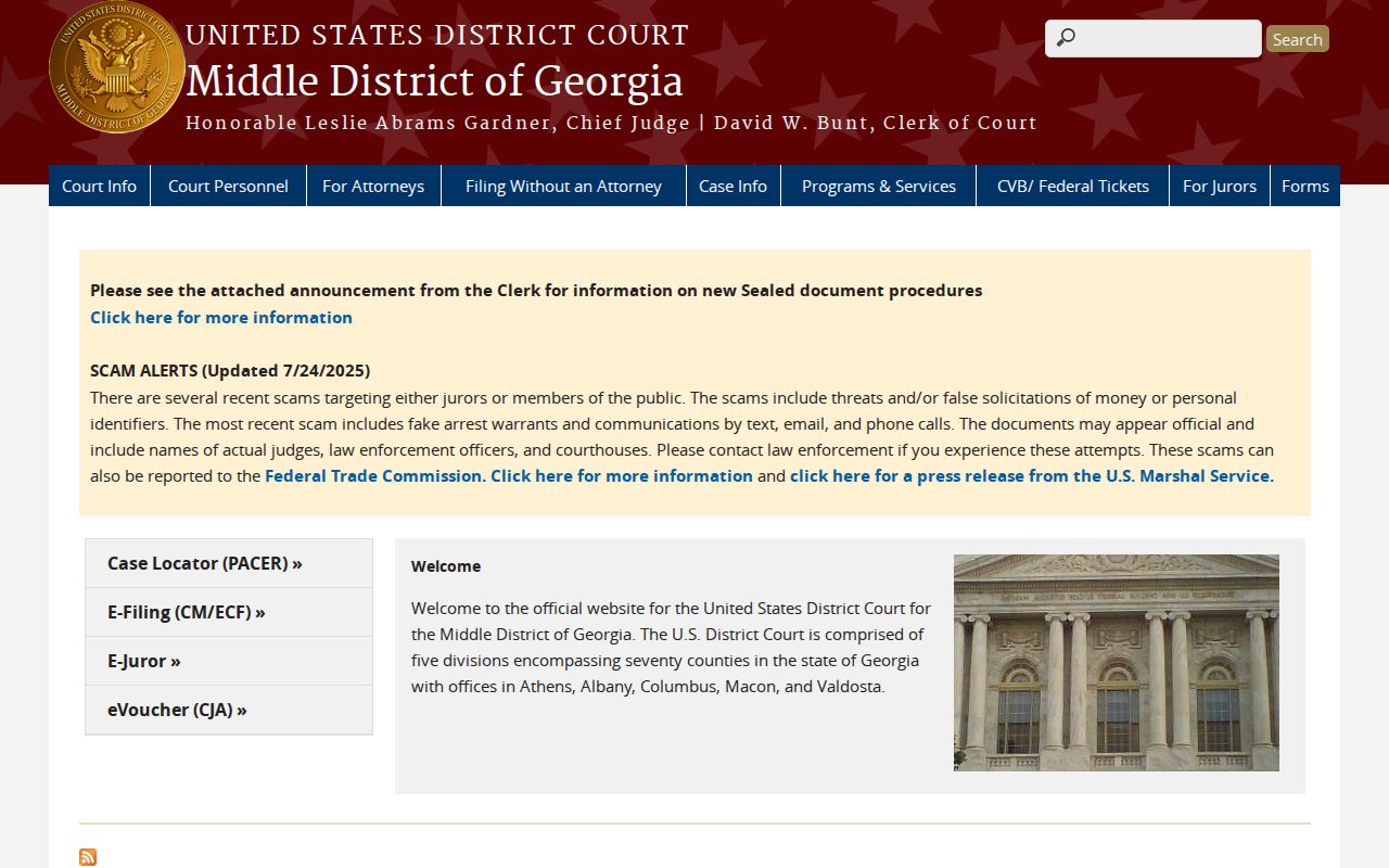 Federal Nashville criminal records court district