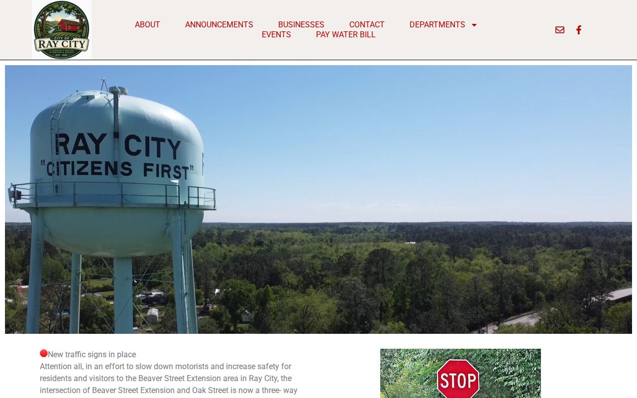 Official Ray City government source for Ray City criminal records